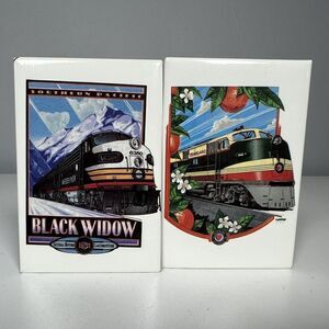 Refrigerator Fridge Magnets Seaboard Railroad And Black Widow GE Locomotives